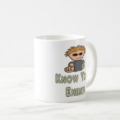 敵を知れ コーヒーマグカップ (正面右)