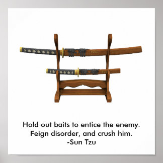 敵を陥れるために餌を出す ポスター