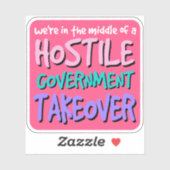 敵対的な政府の買収ビニールステッカー シール (シート)