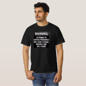 敵対的周波数警告サイン Tシャツ (正面フル)