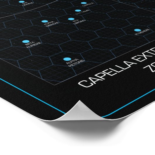 敵星の地図 ポスター (角)