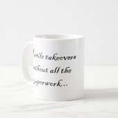 敵海賊弁護士はマグを引き継ぎます コーヒーマグカップ (正面左)