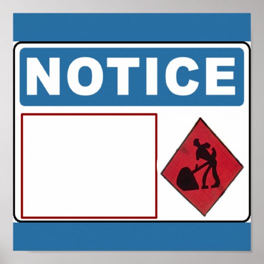 敷地内の掘削なし、文字の追加、署名 ポスター (正面)