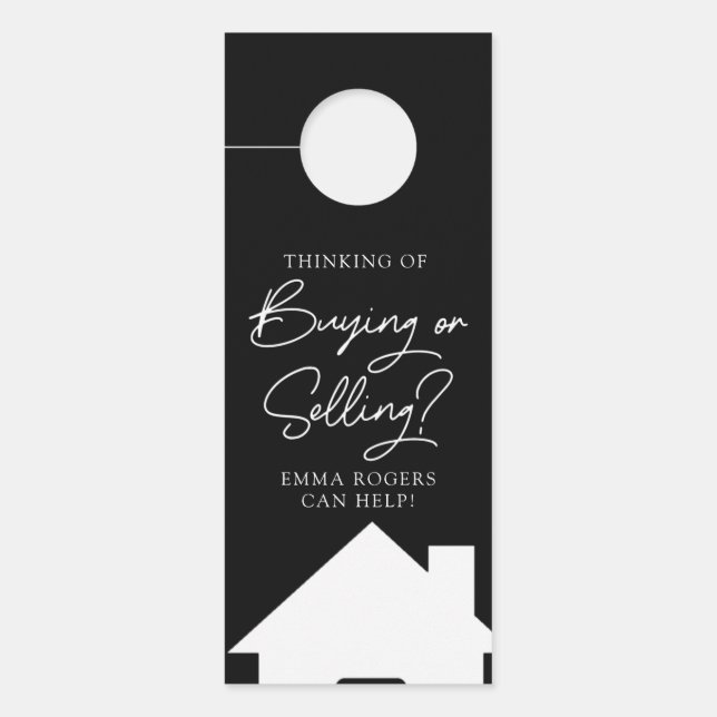 敷実在地ドア掛け ドアノブサイン (正面)