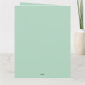 敷居のデイジーのカラフル美しい配置 サンキューカード (裏面)