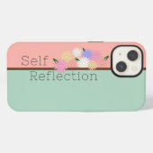 敷居のデイジーのカラフル美しい配置 iPhoneケース (裏面横)