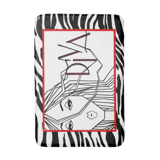 敷物の「DIVA」 バスマット (正面縦)