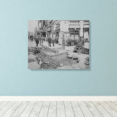 敷石の取り外し キャンバスプリント (インサイチュ (ウッドフロア))