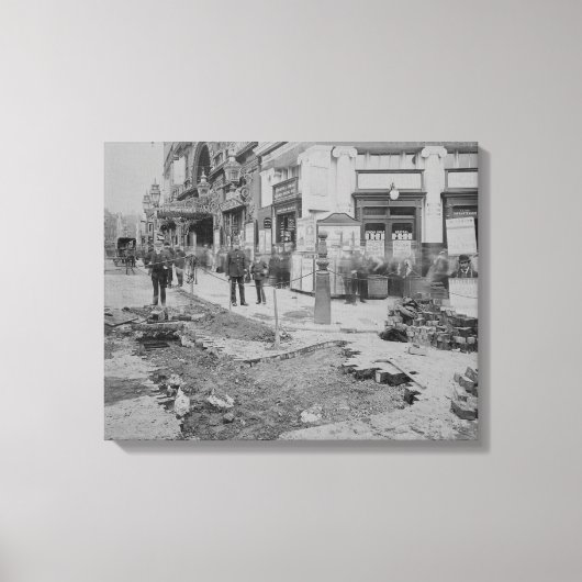 敷石の取り外し キャンバスプリント (正面)