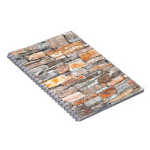 敷石レンガ、自然石模様 ノートブック (右側)