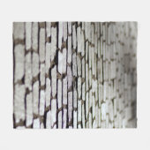 敷石歩道 フリースブランケット (正面(横))