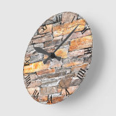 敷石 ラウンド壁時計 (傾斜)