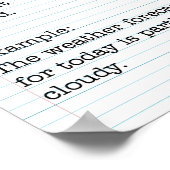 文のタイプ：宣言文 ポスター (角)