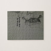 文はっきりした言:男らしく振る舞う ジグソーパズル (横)