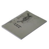 文はっきりした言:男らしく振る舞う ノートブック (左側)