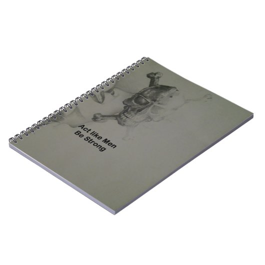 文はっきりした言：男らしく振る舞う ノートブック (左側)