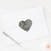 文はっきりした言：男らしく振る舞う ハートシール (封筒)