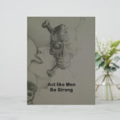 文はっきりした言：男らしく振る舞う レターヘッド (スタンド正面)