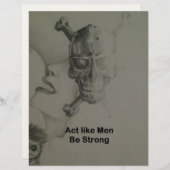 文はっきりした言：男らしく振る舞う レターヘッド (正面/裏面)