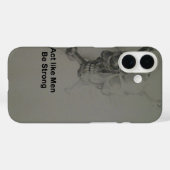 文はっきりした言:男らしく振る舞う Case-Mate iPhoneケース (裏面 (横))