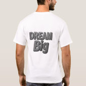 「文はっきりした」タイポグラフィ遊Tシャツ Tシャツ (裏面)