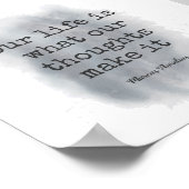 文やる気を起こさせる書引用文絵を描（ばちゃばちゃ）跳ねるデザイン ポスター (角)