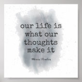 文やる気を起こさせる書引用文絵を描（ばちゃばちゃ）跳ねるデザイン ポスター (正面)