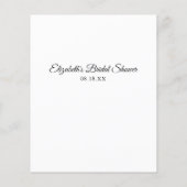 文を完成させる |ブライダルシャワー (裏面)