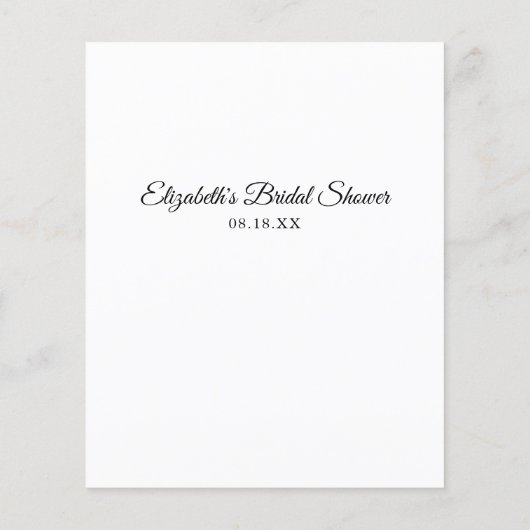 文を完成させる |ブライダルシャワー