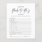 文を完成させる |ブライダルシャワー