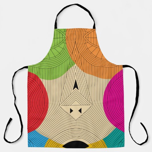 文アステカ化芸術 エプロン (正面)