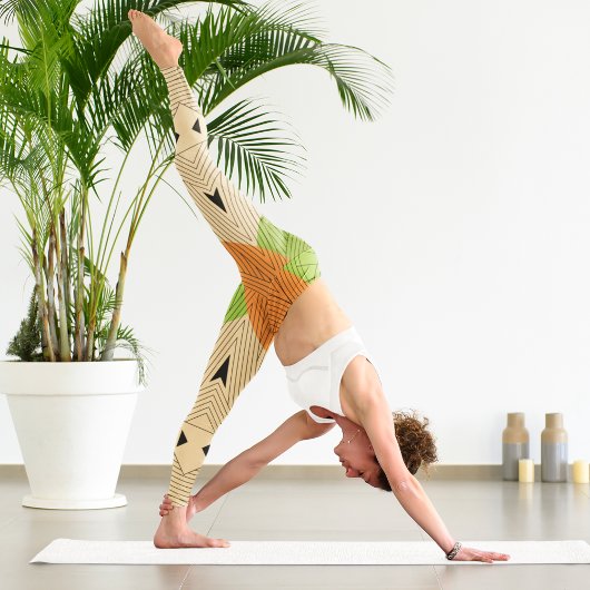 文アステカ化芸術 カプリレギンス