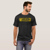 文カッコいい皮肉な気の利いた素晴らし冗談ユーモアのある Tシャツ (正面フル)