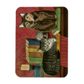 文クラシック書猫ポー、ディケンズ、ストーカー、マグネット マグネット (縦)