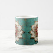 文スタイリッシュ、曼荼羅 コーヒーマグカップ (中央)