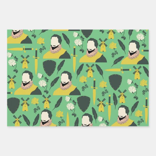 文スペインの書先生包装紙 ラッピングペーパーシート (正面)