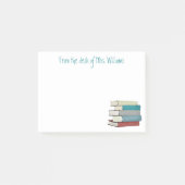 文パーソナライズされた書先生&司書 ポストイット (正面)