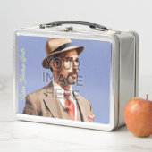 文ポップ・アートの化看板フォトラパーソナライズされたンチボックス メタルランチボックス (インサイチュ)