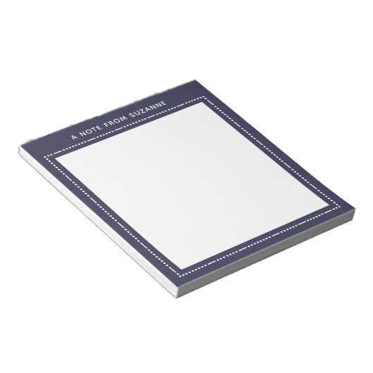 文モダンパーソナライズされた具シンプル名前をカスタムする ノートパッド (アングル)