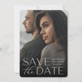 文モダン書 |垂直方向の写真 セーブザデート (正面)