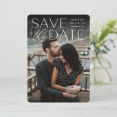 文モダン書 |垂直方向の写真 セーブザデート (スタンド正面)