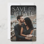 文モダン書 |垂直方向の写真 セーブザデート (正面)