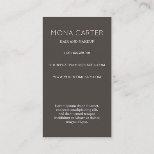 文体的なアール・デコの太陽の名刺 名刺 (裏面)