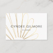 文体的な花の名刺 名刺 (正面)