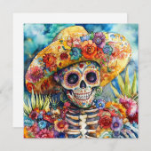 文化お祝いの死の日 招待状 (正面/裏面)