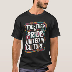 文化のプライド統一されたで一緒に Tシャツ