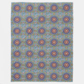 文化の喜び：モロッコモザイク フリースブランケット (正面)