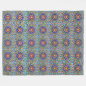 文化の喜び：モロッコモザイク フリースブランケット (正面(横))