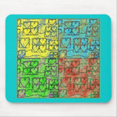 文化の多様性 マウスパッド (正面)