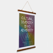 文化の多様性 吊り下げ型タペストリー (傾斜あり)